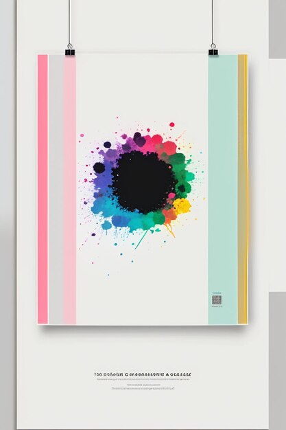 Ontwerper minimalistische stijl creatie inspiratie behang achtergrond illustratie abstracte kunst