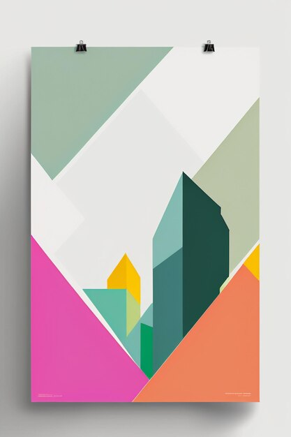 Foto ontwerper minimalistische stijl creatie inspiratie behang achtergrond illustratie abstracte kunst