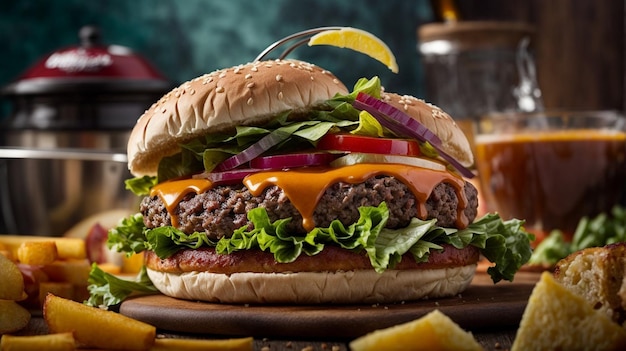 Onweerstaanbaar heerlijke hamburgerverleiding