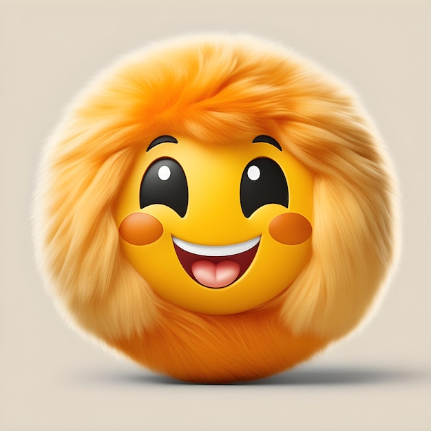 Onweerstaanbaar schattige pluizige emoji Hartverwarmend pluizig charmante emoji Vrolijke versterker Speelse emoji-reactie