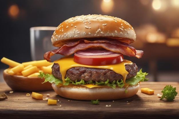 Onweerstaanbare hamburgerverleiding