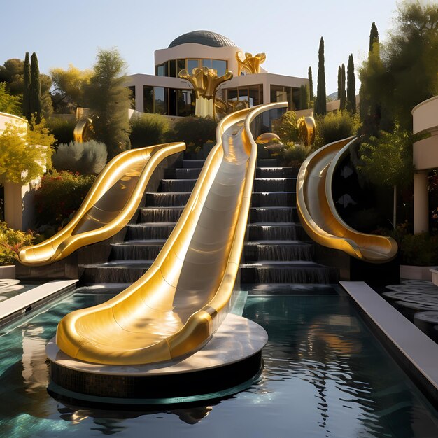 The Onyx Plunge From Ivory Tower to ChampagneFilled Pool a Journey of Lavish Indulgence