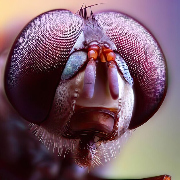 Foto oog van insect