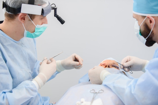 Ooglidcorrectie, plastische chirurgie voor het corrigeren van defecten, misvormingen en misvormingen van de oogleden