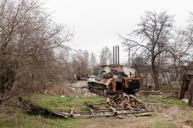 Oorlog in Oekraïne Yahidne dorp Chernihiv regio