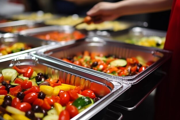 Oost-Indiase takeaway op een Londense markt