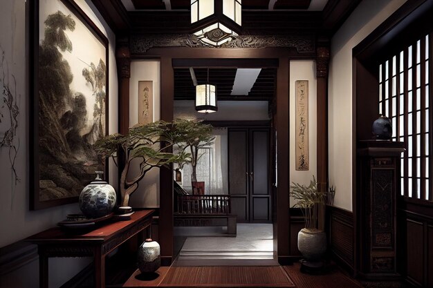 Oosterse stijl Japanesse Home Interior Design