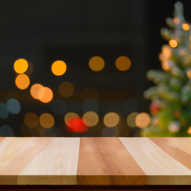 Op de achtergrond staat een kerstboom met op de achtergrond een kerstboom