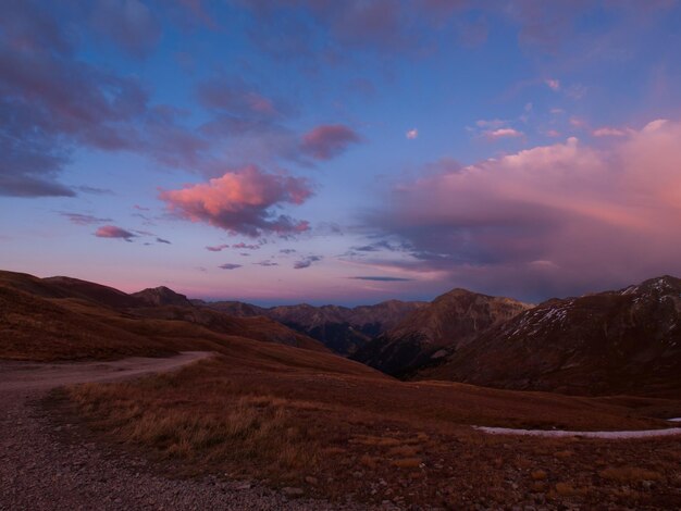 Op de top van de cinnamon pass, colorado.