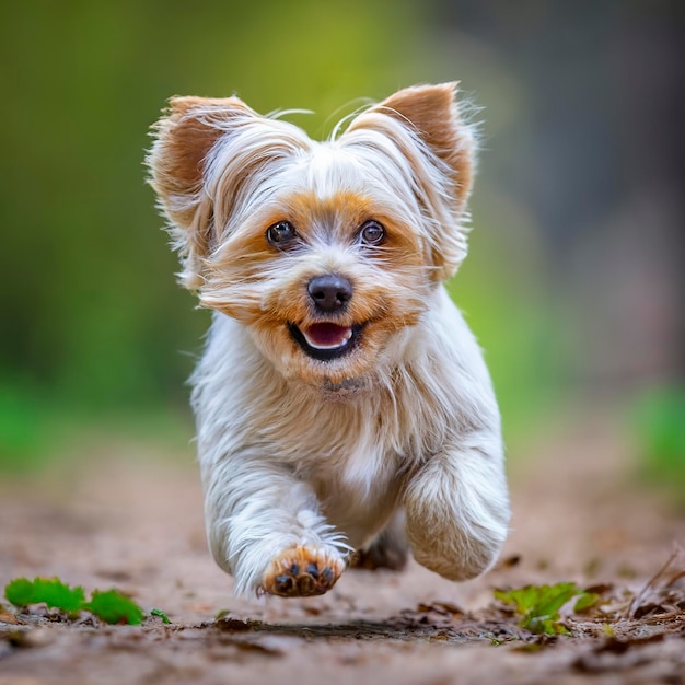 Op de vlucht poseert Maltipu kleine hond