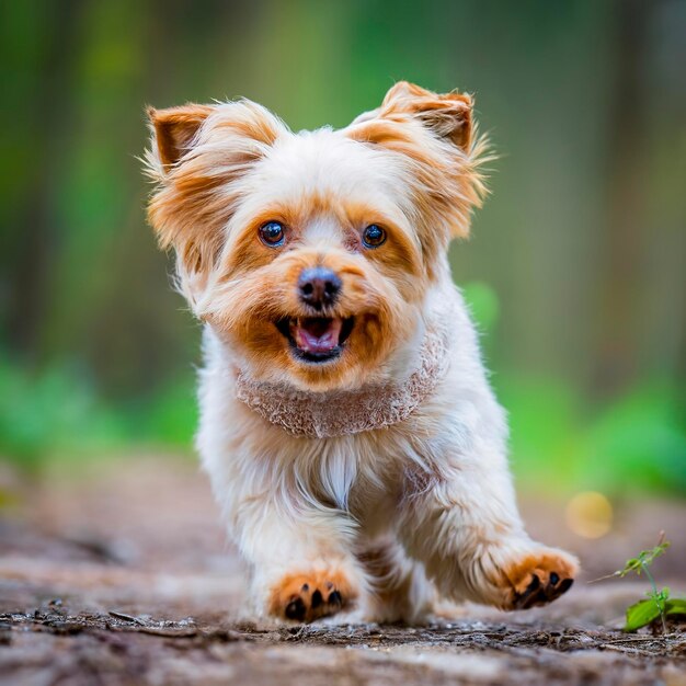 Op de vlucht poseert Maltipu kleine hond