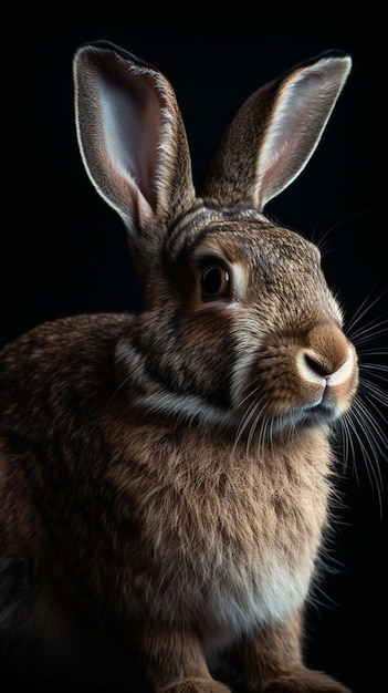 Op deze afbeelding is een konijn te zien.
