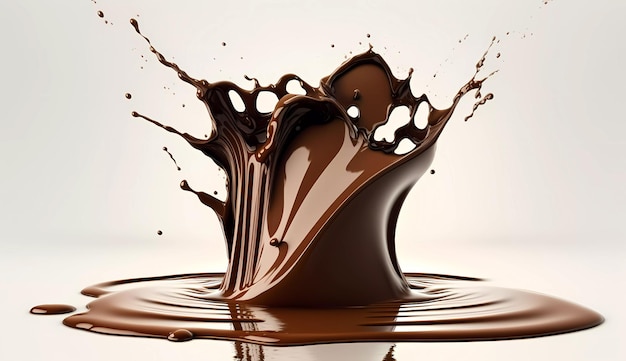 Op deze afbeelding wordt een chocoladeplons getoond.