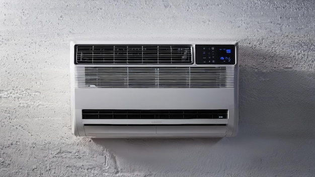 Op een muur gemonteerde airconditioner