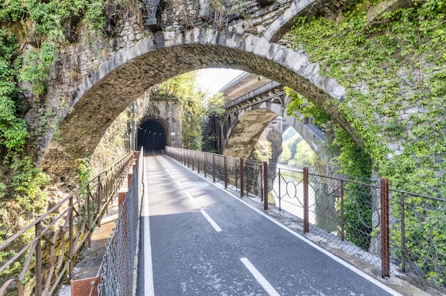 Op het fietspad van Valle Brembana Bergamo Italië