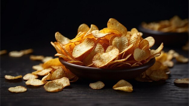 op zwarte chips