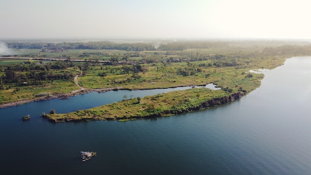 Opak riviermonding ziet er erg mooi uit. Bantul Yogyakarta