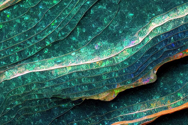 Photo opal stone abstract macro background iridescent rainbow opalescent pearl texture