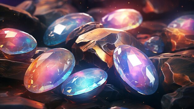 Opal Stone background