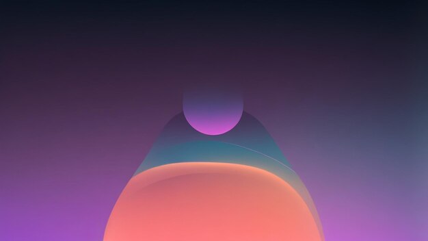 Opal Twilight Abstract Color Gradient Vignette