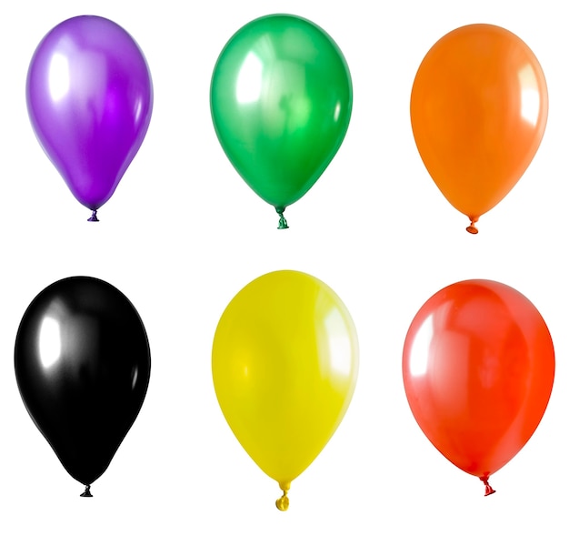 Opblaasbare ballon set geïsoleerd