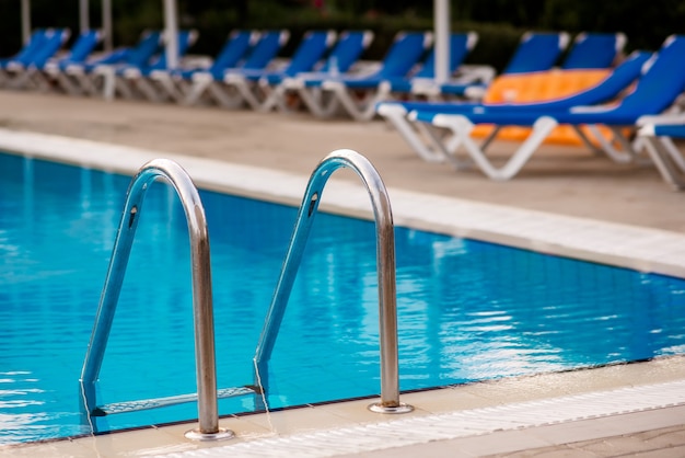 Open-air swimming pool.