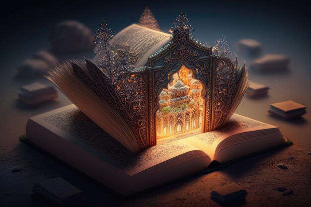 Open book Book of fairy tales Oriental fairy tales stories parables and legends of East Koran