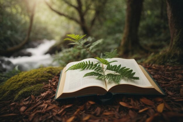 An Open Book Embracing Natures Wisdom