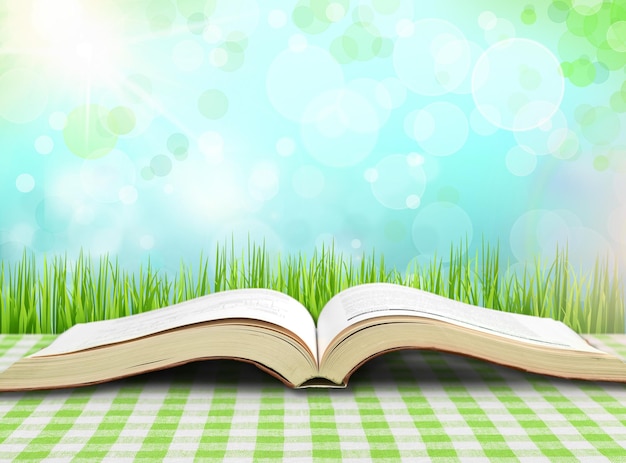 Premium Photo | Open book isolated on background