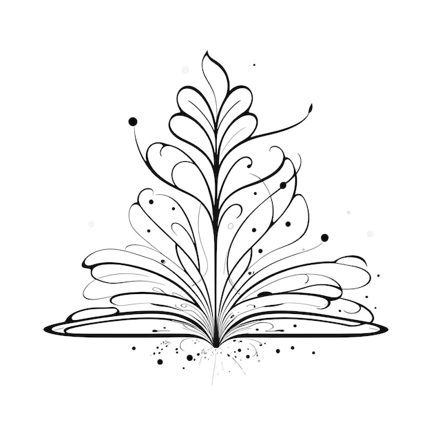 Open book logo illustration