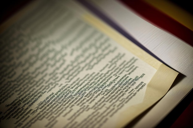 An Open Book Sitting On Top Of A Table