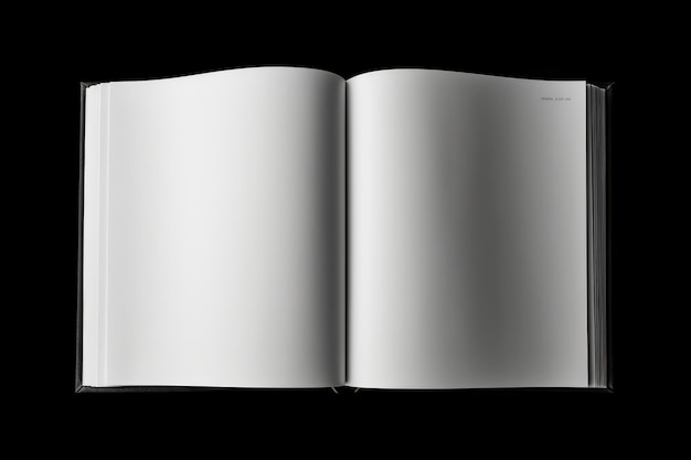 Photo open book on white background on a white or clear surface png transparent background