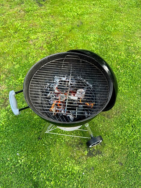 open charcoal grill