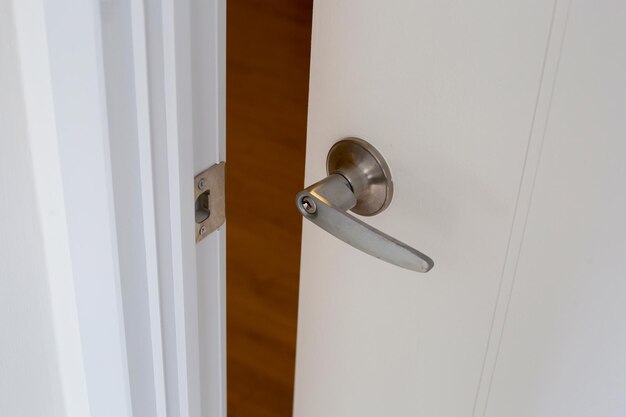 Open door metallic handle room