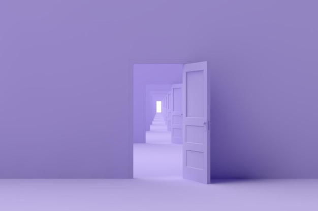 Open Doors Decisions Choices Minimal Design