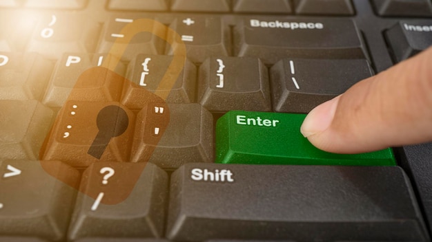 Open enter buttonUnlocking the enter key