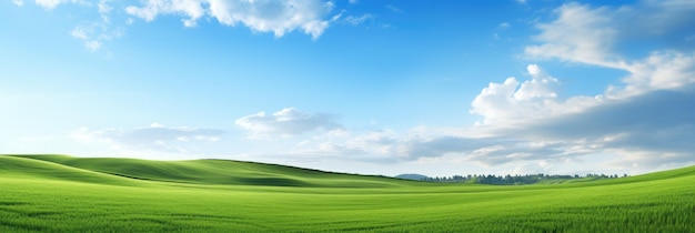 An open field filled with grass