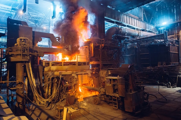 Open-hearth workshop of metallurgical plant