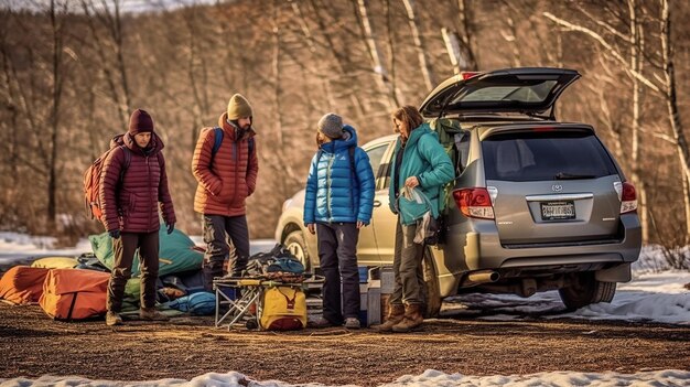 Open kofferbak Reizen Avonturen Roadtrips Kamperen en verkennen