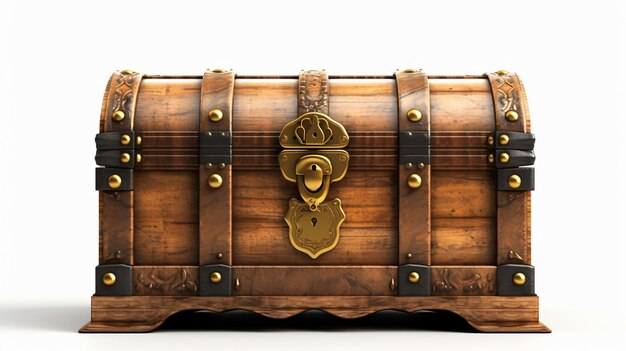 Open mystery wooden chest