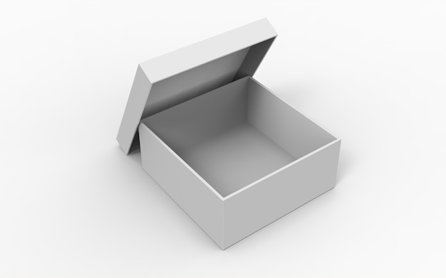 Open package square boxes with open cap