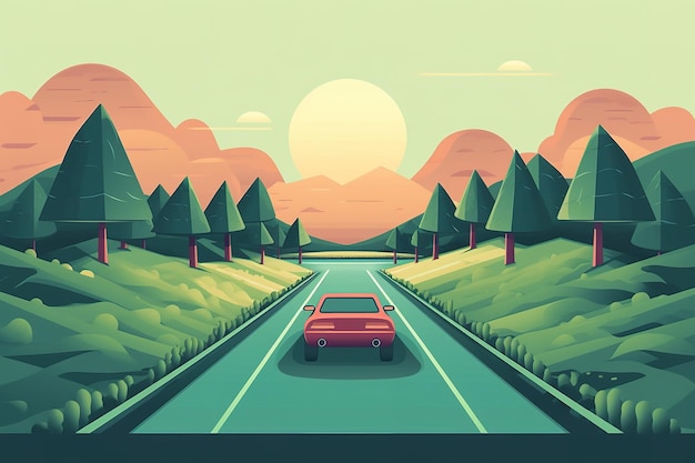 the open road illustration