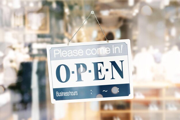 Open sign