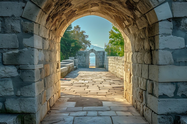 Open Stone Archway Gateway