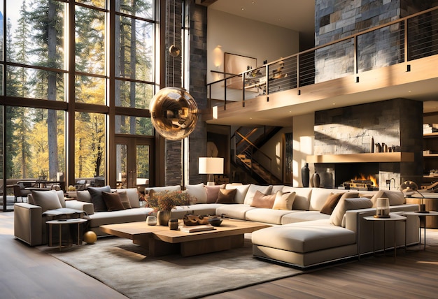 an openconcept spacious living room