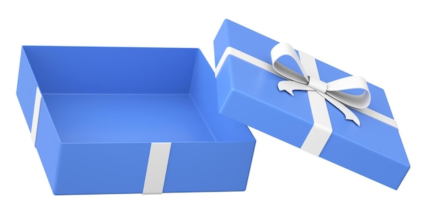 Opened gift box 3D gift box 3D illustration