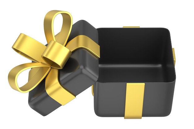 Opened gift box 3D gift box 3D illustration