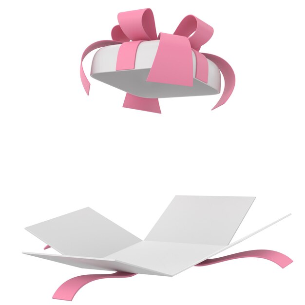 Opened Gift Box 3D gift box 3D illustration