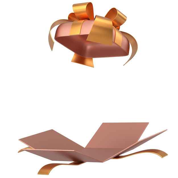 Opened Gift Box 3D gift box 3D illustration