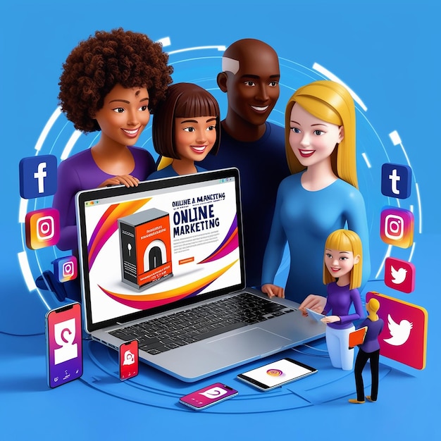 opened laptop with application icons communication and interaction concept with technical device and app buttons mobile equipment computer display multimedia tablet with program software